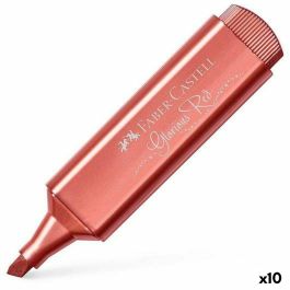 Marcador Faber-Castell Textliner 46 metálico Rojo (10 Unidades) Precio: 13.59000005. SKU: S8421720