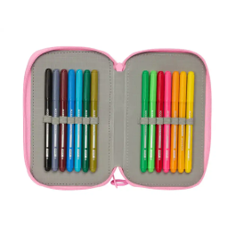 Portatodo BlackFit8 Smile Azul Rosa 12,5 x 19,5 x 5,5 cm 37 Piezas