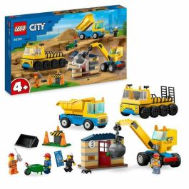 LEGO 60391 CITY: Camiones del Sitio y Grúa con Bola de Demolición, Juguete de Máquina de Construcción Precio: 58.49999947. SKU: B14BLJ7FDW