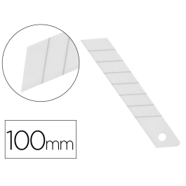 Q-connect Repuesto Cúter KF17106/KF14387 Cuchilla Cerámica Ancha 18 mm Blíster 5 Unidades