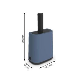 Rotho Mypet Pala con Soporte Biala Azul, para Arenero, Plástico Reciclado