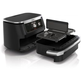 Ninja AF500EU Foodi FlexDrawer Freidora de Aire Caliente 10.4L Doble Zona 8 Personas Hornea Asa Deshidrata