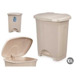 Papelera de Pedal Plástico 10L Beige Arte Regal 27x33.5x22 cm (8 Unidades) Precio: 43.99000012. SKU: B1GHMAY9YY