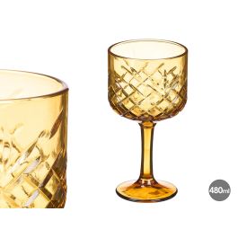 Vivalto Copa Troquelada 480 ml Ambar 10.2x19.3x8 cm Precio: 49.50000011. SKU: B1JLW2NRB2