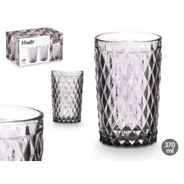 Vaso Diamante Gris 370 Ml Vivalto 8X12CM (24 Unidades) Precio: 36.49999969. SKU: B14Q2HGF3V