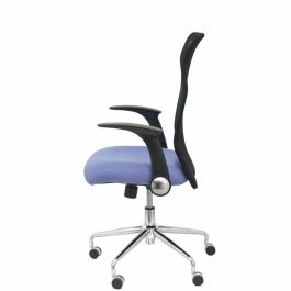 Piqueras y Crespo Silla de Oficina Minaya Giratoria, Mecanismo Basculante, Brazos Regulables, Respaldo de Malla Negro, Asiento 3D Azul Claro Piqueras y Crespo Silla de Oficina Minaya Giratoria, Mecanismo Basculante, Brazos Regulables, Respaldo de Malla Negro, Asiento 3D Azul Claro