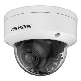 Hikvision Cámara IP Minidomo 4MP Smart Hybrid Light ColorVu 2.8-12mm Motorizada WDR IK10 IP67 Audio Alarma Luz Híbrida 40m