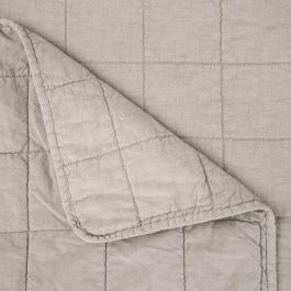 DKD Home Decor Colcha Boho Beige Lino y Algodón Lavada a la Piedra 260 x 180 cm (2 Unidades)