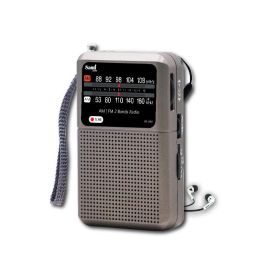 SAMI Radio de bolsillo 2 bandas (FM/AM) de color gris con cordon para llevar Precio: 13.9755. SKU: B1G7KKSYA7