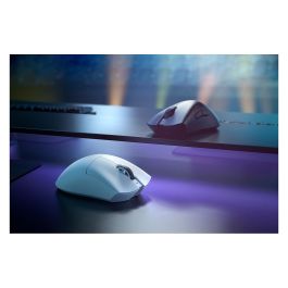Razer DeathAdder V3 Pro Ratón Inalámbrico Óptico Blanco USB Type-C 30000 DPI Mano Derecha Juego