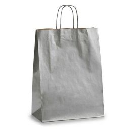 Bolsa de Papel Pincello 32411 Plateado 12 x 52 x 32 cm 32 X 12 X 50 cm (25 Unidades)