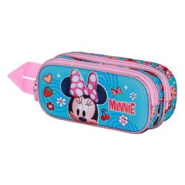 Disney Minnie Mouse Estuche Portatodo 3D Doble Happiness Azul con relieve, 2 compartimentos y forro interior Precio: 11.49999972. SKU: B136K72F6K