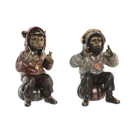 DKD Home Decor Figura Moderna de Resina Dorada y Marrón 16.5 x 26.5 x 18.5 cm (2 Unidades) Precio: 46.49999992. SKU: B1AKNLX9SD