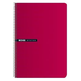 Enri Cuaderno Espiral 100 Hojas A4 70g Cuadrícula 4x4 mm Tapas Duras Rojo (Pack 5 Unidades) (5 Unidades) Precio: 12.50000059. SKU: S8421451