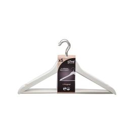 5Five Perchas, Set de 5, Color Blanco, Madera/Metal, 44.5 x 23.5 x 1.5 cm Precio: 6.69000046. SKU: B142XKJMVM