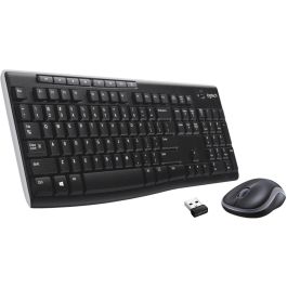 Logitech MK270 Combo Teclado y Ratón Inalámbrico Full-size Silencioso, Resistente a Líquidos, 1000 DPI, para Escuelas Windows/ChromeOS