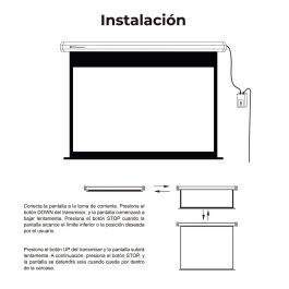 Pantalla Eléctrica Proyección 135 Pulgadas Pantalla Eléctrica Proyección 135 Pulgadas