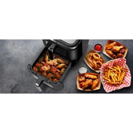 Fagor Freidora sin aceite Airfryer FGD11 con Doble depósito de 5,5 L (11L total), 12 programas, 2800W