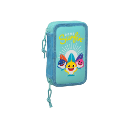 Plumier Doble Baby Shark Surfing Azul Blanco 12.5 x 19.5 x 4 cm (28 piezas) Precio: 11.88999966. SKU: B1ATHRJ2LA