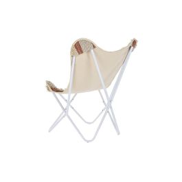 Sillon Boho DKD Home Decor Naranja Blanco 65 x 90 x 74 cm