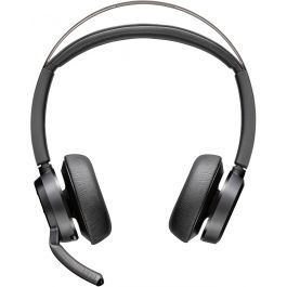 HP Poly Voyager Focus 2 UC USB-C/A BT Headset Auriculares Inalámbricos Oficina Diadema con Adaptador USB-C/A Cancelación Ruido