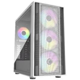 Cooler Master MasterBox 600 White - Torre PC Blanco ATX con Ventana Lateral, Iluminación RGB, MB600-WGNN-S00