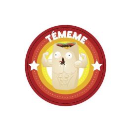 Asmodee Juego Throw Throw Burrito Combinación de Juego de Cartas y Balón Prisionero Edad Mínima 7 Años