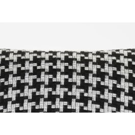 DKD Home Decor Silla Scandi Blanco Negro 50 x 80 x 47 cm (4 Unidades) Poliester Madera