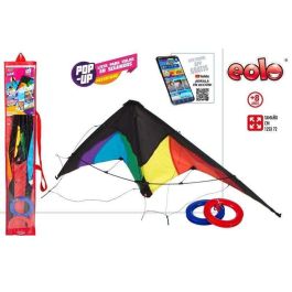 Cometa stunt kite pop-up magic arco iris 125x72 cm