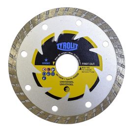 Tyrolit Disco diamantado c3r Ø115x2x22,23 dcub2-fc, Sierra de diamante para material general de obra
