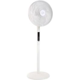 AIR-LIGHT RING - Ventilador de pie blanco Ø40cm 70W con corona de iluminación LED Precio: 126.50000055. SKU: B13EV5WWQP
