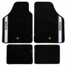 Sparco 03763BAR Alfombra Strada 2012 B Plata Moqueta Negra Franja Gris Diseño Deportivo Fácil Limpieza Precio: 34.95000058. SKU: S3714358