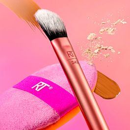 Real Techniques 242 Perfect Precision Duo Set 2 Piezas - Brocha Correctora y Borla Polvos para Maquillaje Ojeras, Bases y Corrector Vegano Real Techniques 242 Perfect Precision Duo Set 2 Piezas - Brocha Correctora y Borla Polvos para Maquillaje Ojeras, Bases y Corrector Vegano