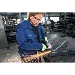 Bosch Professional Amoladora angular GWS 18V-10 18V a batería, incluye 2 baterías 5.0Ah, cargador GAL 1880 y L-BOXX