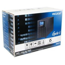Phasak Smart Pro SAI UPS 2000 VA 9220 Online Doble Conversión con Pantalla LCD y Gestión USB/SNMP