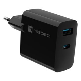 NATEC NUC-2143 Cargador de Dispositivo Móvil Universal Interior, USB-C con Carga Rápida hasta 20V, Protección Sobretensión, Negro Precio: 17.89000004. SKU: B18N9H8JLK