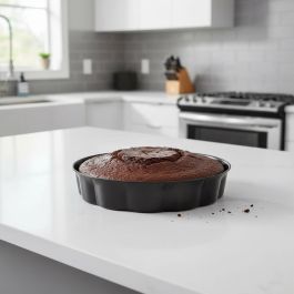 Molde Tarta Hondo Acero Pintado Sweet Grey Quid 28x5 cm