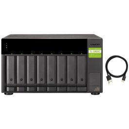 Qnap Servidor NAS TL-D800C 8 Bahías, Unidad de Disco Duro, SATA 6 Gb/s, USB 3.2 Gen 2