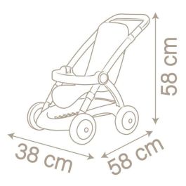 Silla paseo bn con estrucutra de metal y plástico. para muñecos de hasta 42 cm. 58x58x38 cm Silla paseo bn con estrucutra de metal y plástico. para muñecos de hasta 42 cm. 58x58x38 cm