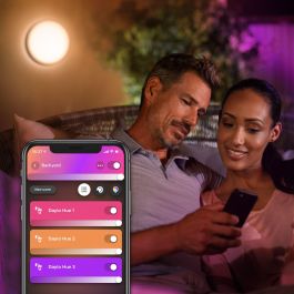 Philips Hue 915005843201 Aplique de pared exterior Daylo White & Color Ambiance, Negro, LED 1050lm, Bluetooth