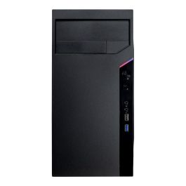Inter-Tech IT-6505 Reto Micro Torre ATX Negro, Caja PC micro ATX, Diseño Retro con Soporte para Múltiples Bahías y Puertos USB