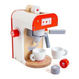 Molto Máquina de café de madera con 8 accesorios, juego simbólico para niños a partir de 1 año