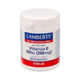 LAMBERTS Vitamina E Natural d-alfa tocoferol 400 UI 60 Cápsulas Apto para Veganos y Vegetarianos Precio: 25.5899996. SKU: B166EFTCWG