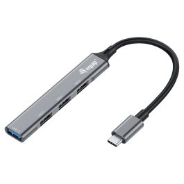 Equip Hub Usb Tipo C con 1 Puerto USB 3.0 y 3 Puertos USB 2.0, Carcasa de Aluminio, Ultradelgado, Plug and Play Precio: 13.50000025. SKU: B1G5MYY3SY