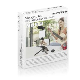 Kit Vlogging con Luz, Micrófono y Mando Plodni InnovaGoods 6 Piezas