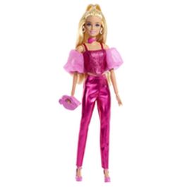 Mattel Barbie Muñeca Deluxe Metalizada con Corset Rosa - Edad 4+ años