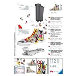 Ravensburger Puzzle 3D Zapatilla Sneaker Mickey Mouse Disney - 108 Piezas para Construir y Decorar, Funciona como Portalápices