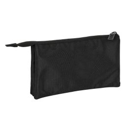 Portatodo Triple Marvel Negro (22 x 12 x 3 cm)