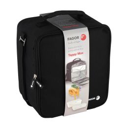 Fagor Bolsa Porta Alimentos Tappy Max con Tuppers, Material Semi-Rígido, Aislante Frío/Calor, Incluye 2 Contenedores Herméticos, 20x14,5x26cm