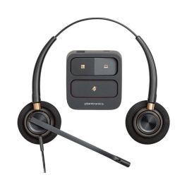 Poly HW520 Auriculares Diadema Binaural con Cancelación Ruido para Oficina y Contact Center, Micrófono Flexible, Cómodos Todo el Día